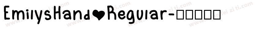 EmilysHand Regular字体转换